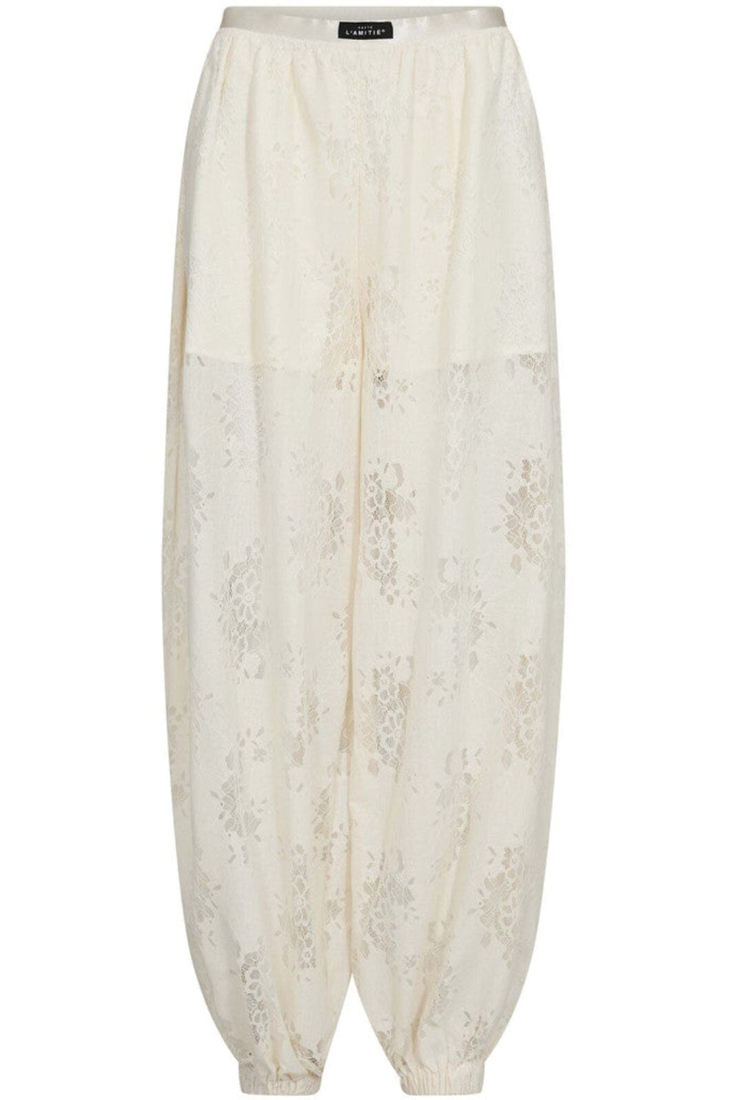 Haute L'Amitié - Bella Lace Harem Pant HL10584 - Off-White Bukser 