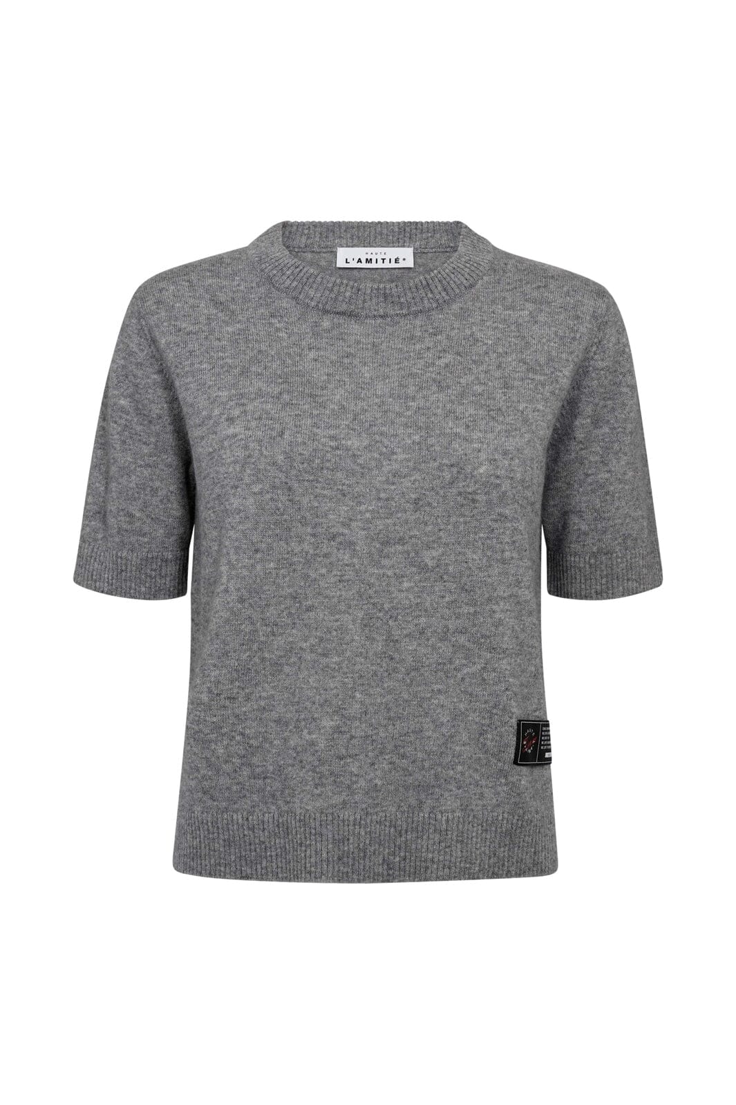 Haute L'Amitié - Cash Ss O-Neck HL10197 - Light Grey Melange
