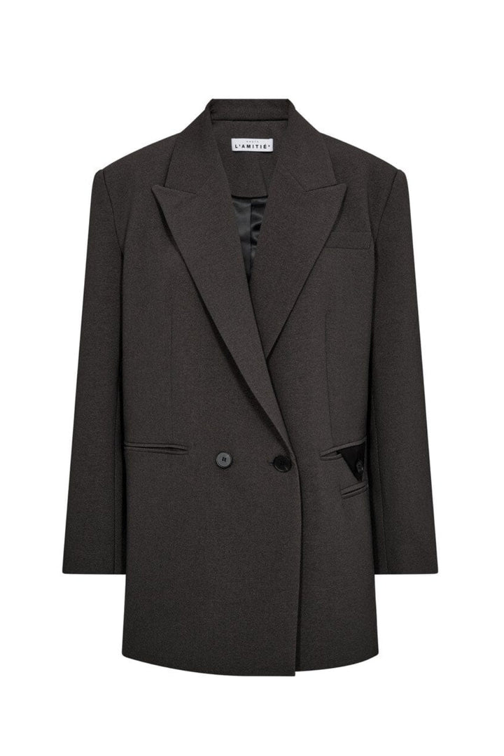 Haute L'Amitié - Emerald Oversize Triangle Blazer HL10463 - Dark Grey