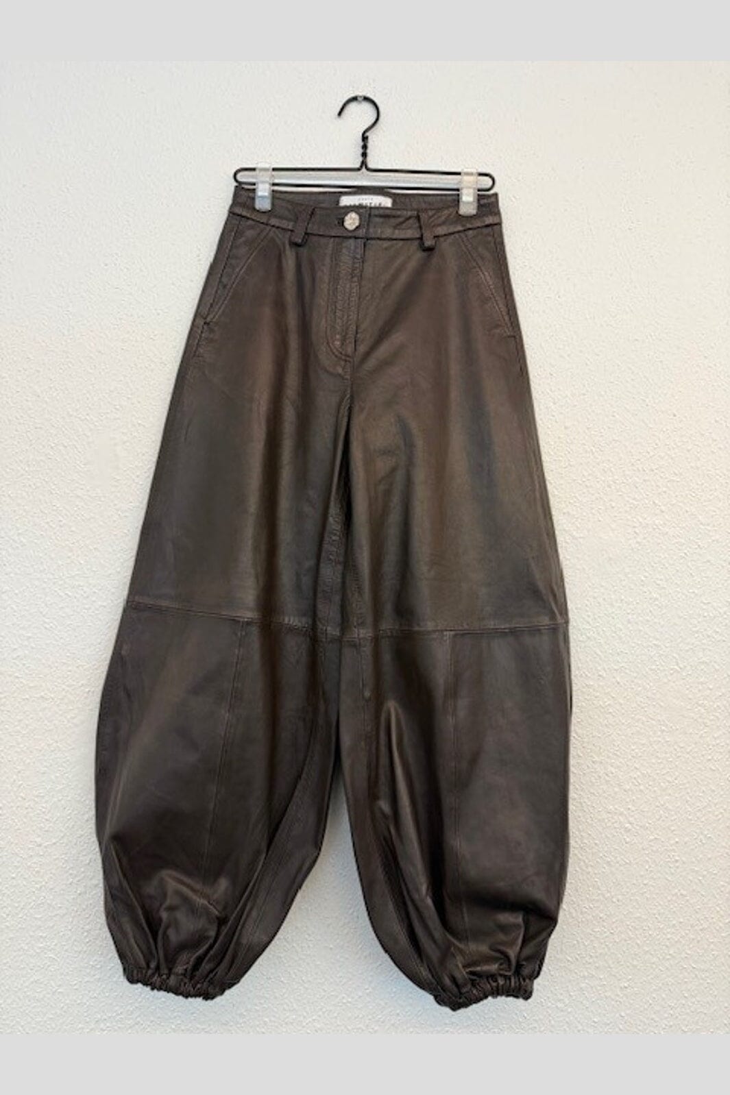 Haute L'Amitié - Jasmin Leather Harem Pant HL10541 - Mocca