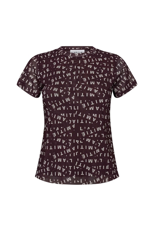 Haute L'Amitié - L'Amitié Mesh Logo Tee HL10127 - Amarone