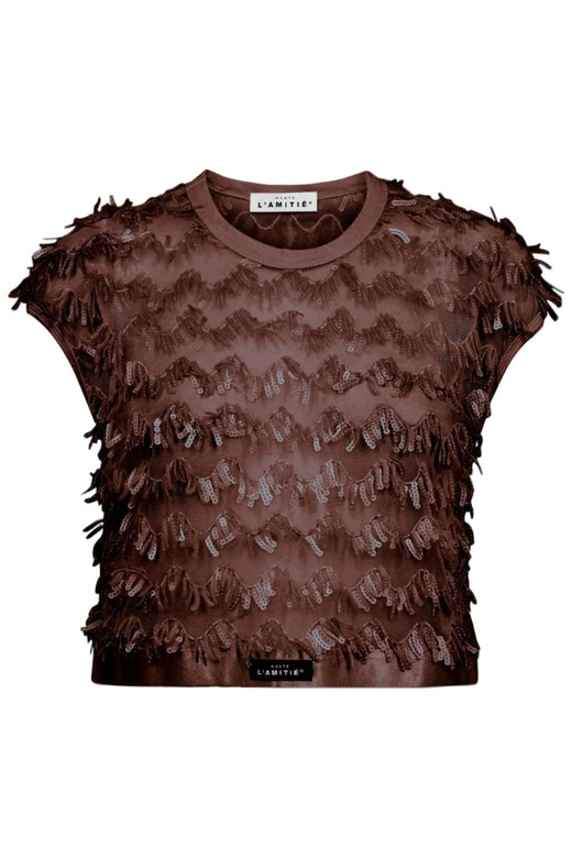 Haute L'Amitié - Limone Crop Top HL10603 - Mocca Toppe 