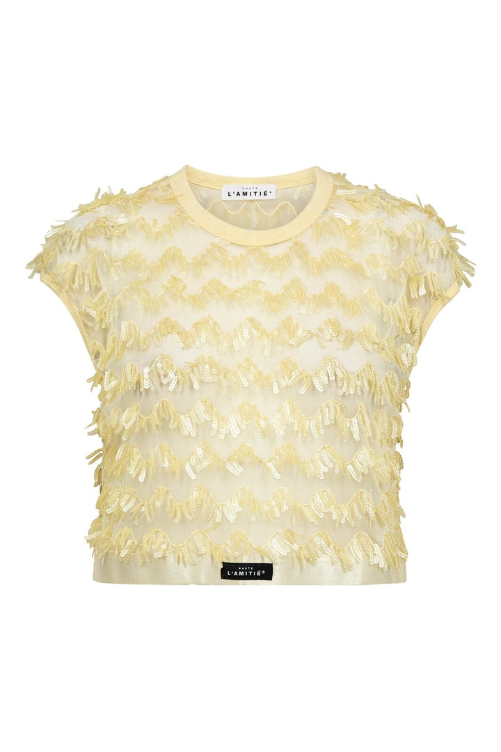 Haute L'Amitié - Limone Crop Top HL10603 - Pale Yellow