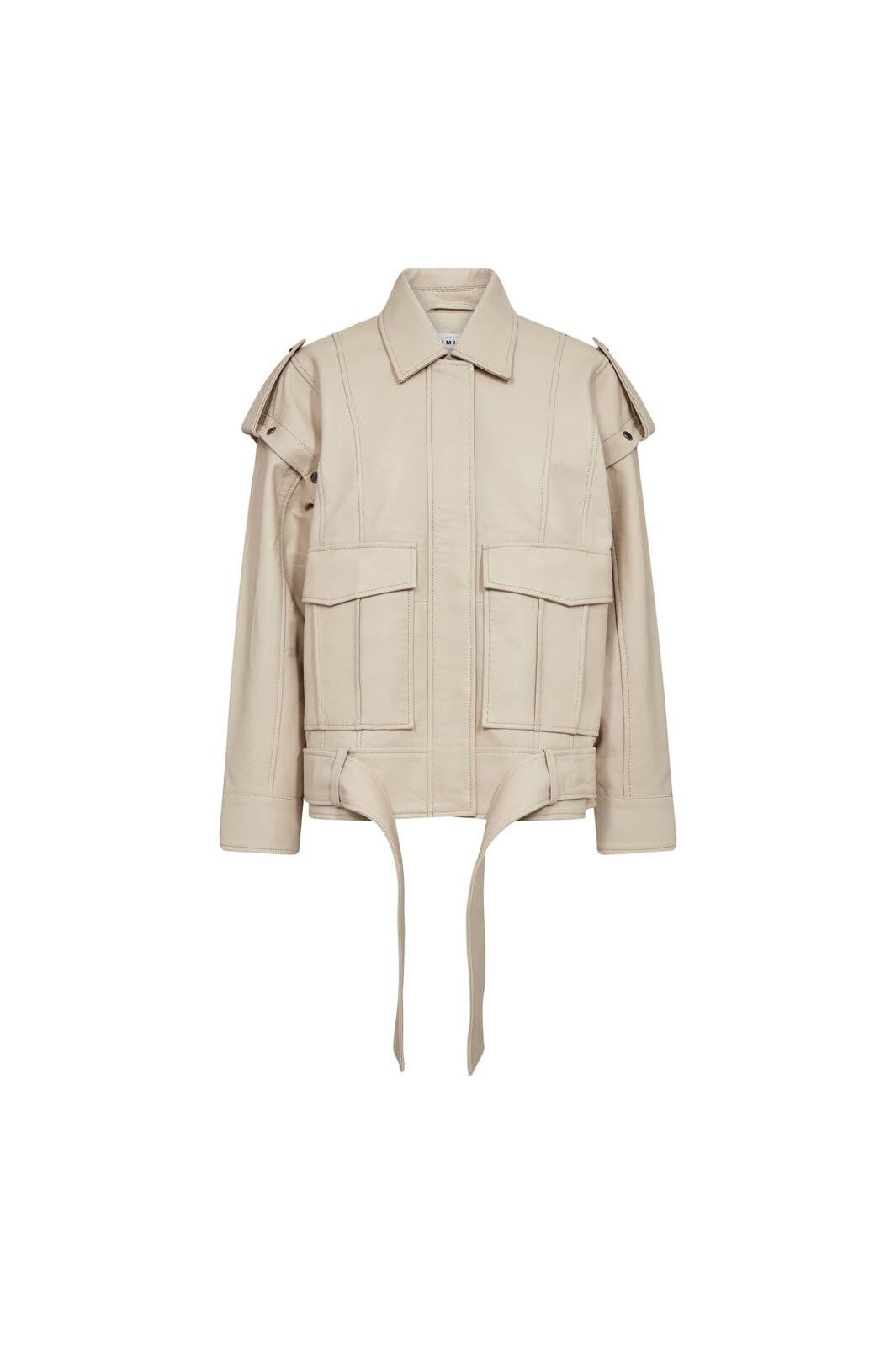 Haute L'Amitié - Luba Leather Jacket HL10473 - Pearl