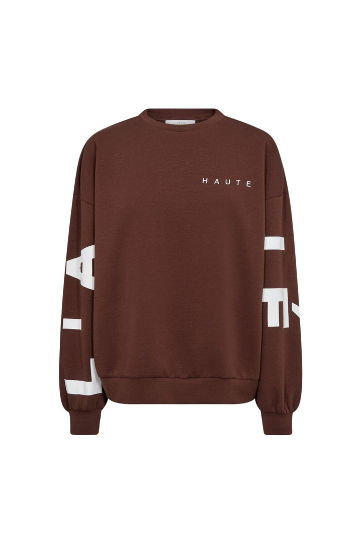 Haute L'Amitié - Maxi Split Logo Sweat HL10413 - Mocca