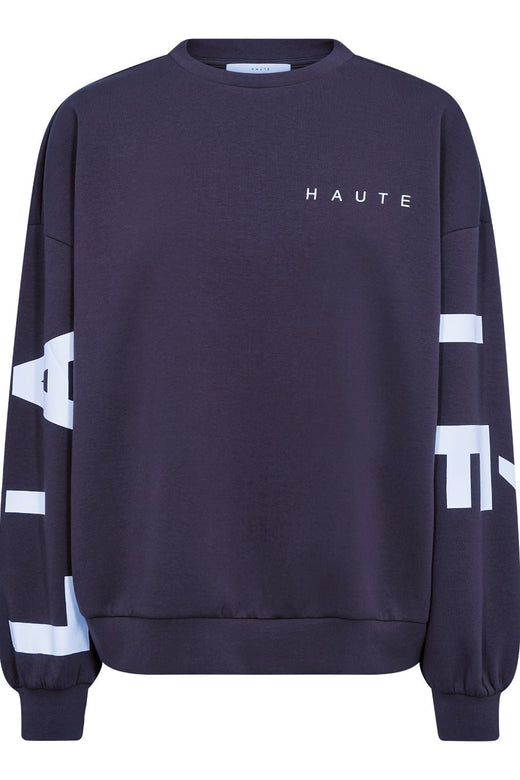 Haute L'Amitié - Maxi Split Logo Sweat HL10413 - Navy Sweatshirts 