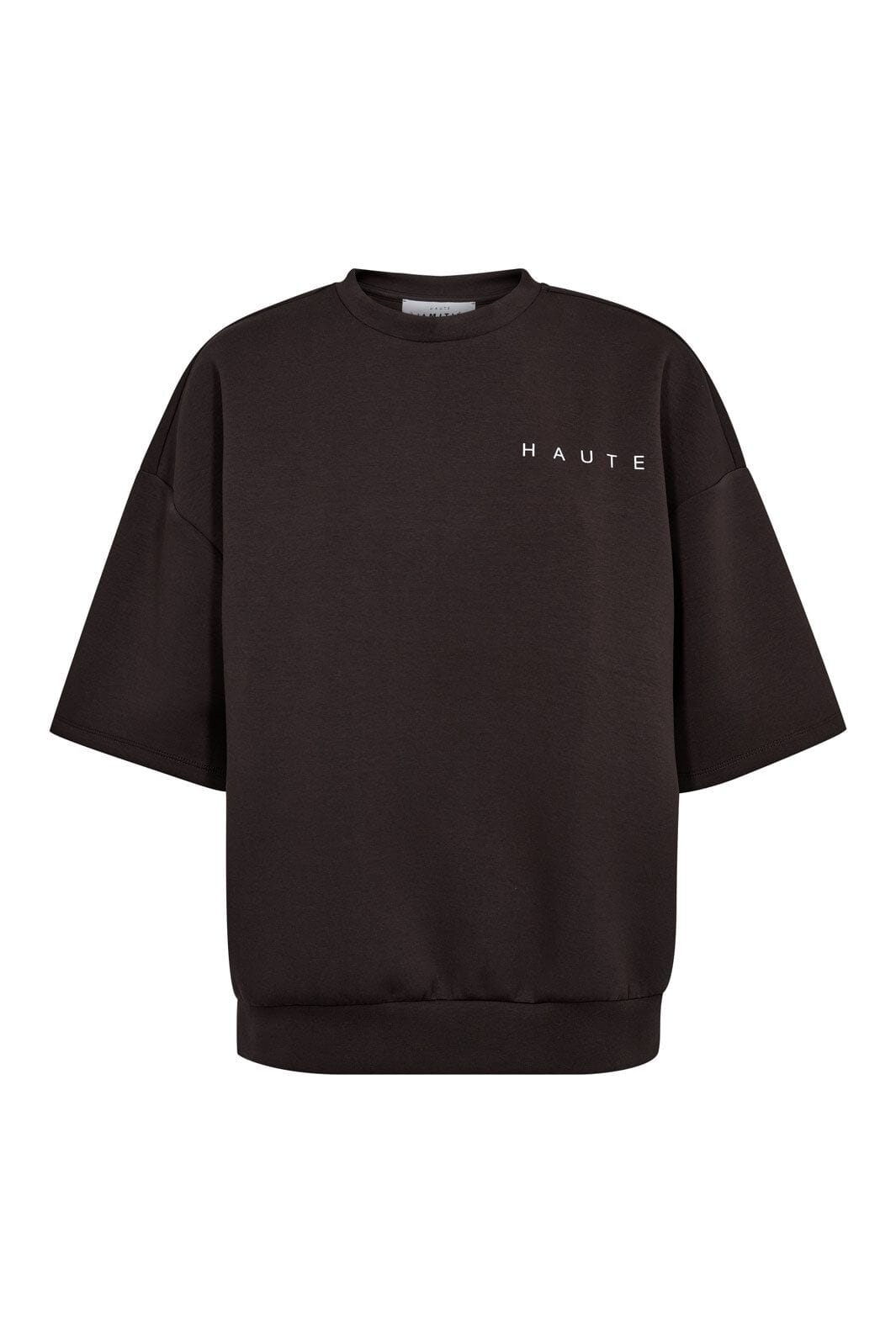 Haute L'Amitié - Maxi Split Ss Logo Sweat HL10461 - Antracit