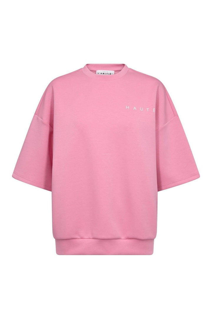 Haute L'Amitié - Maxi Split Ss Logo Sweat HL10461 - Candyfloss