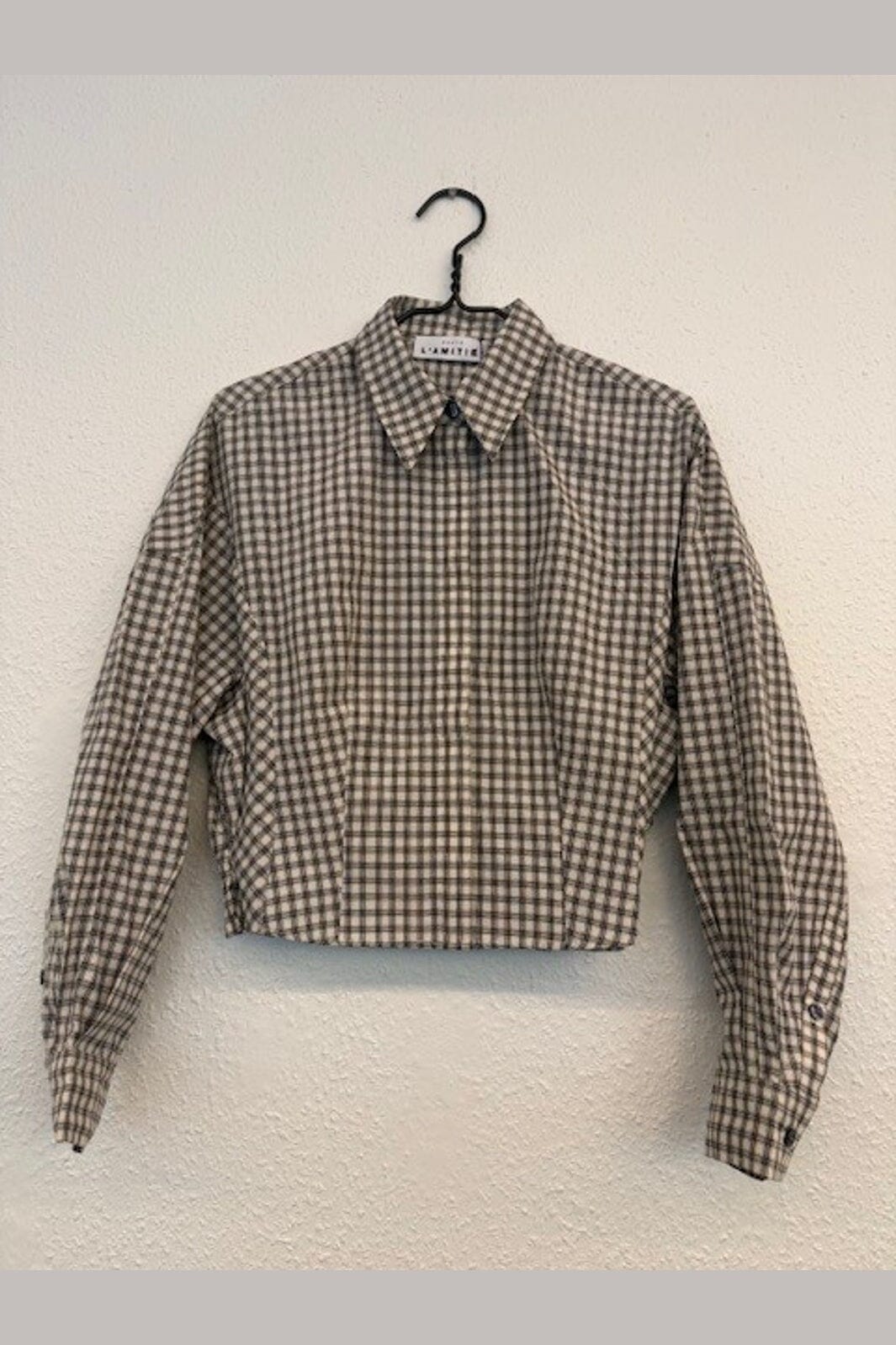 Haute L'Amitié - Mimosa Check Smock Shirt HL10815 - Grey Check