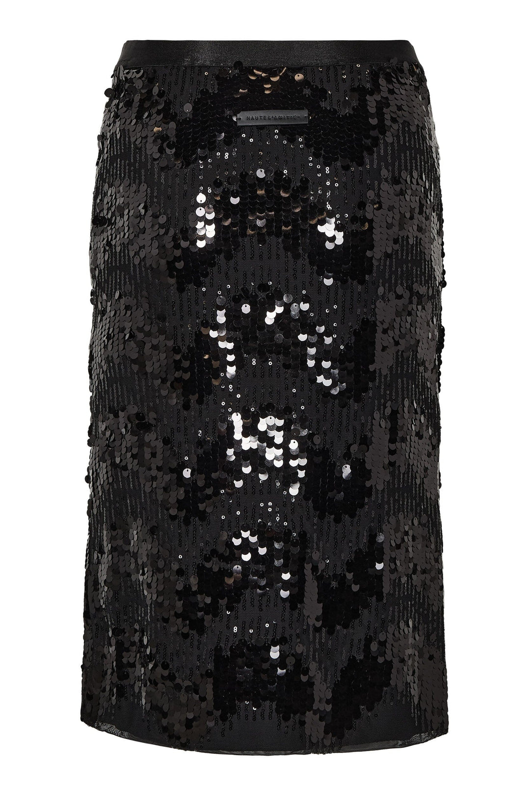 Haute L'Amitié - Mirror Sequin Pencil Skirt Hl10958 - Black Nederdele 