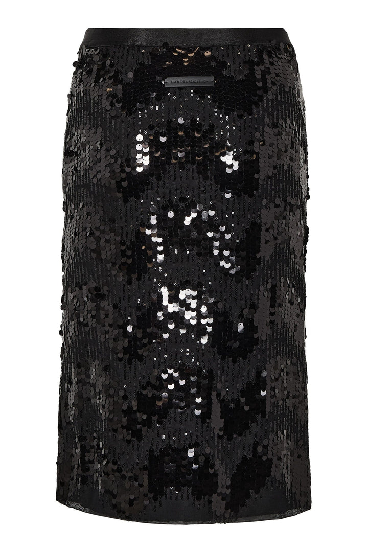 Haute L'Amitié - Mirror Sequin Pencil Skirt Hl10958 - Black Nederdele 