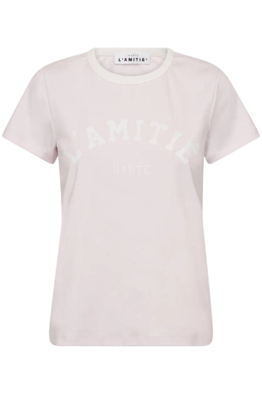 Haute L'Amitié - Neckline Logo Tee HL10006 - Iced Rose T-shirts 