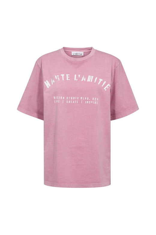 Haute L'Amitié - Noma Acid Curve Studio Tee HL10607 - Pink Acid Wash