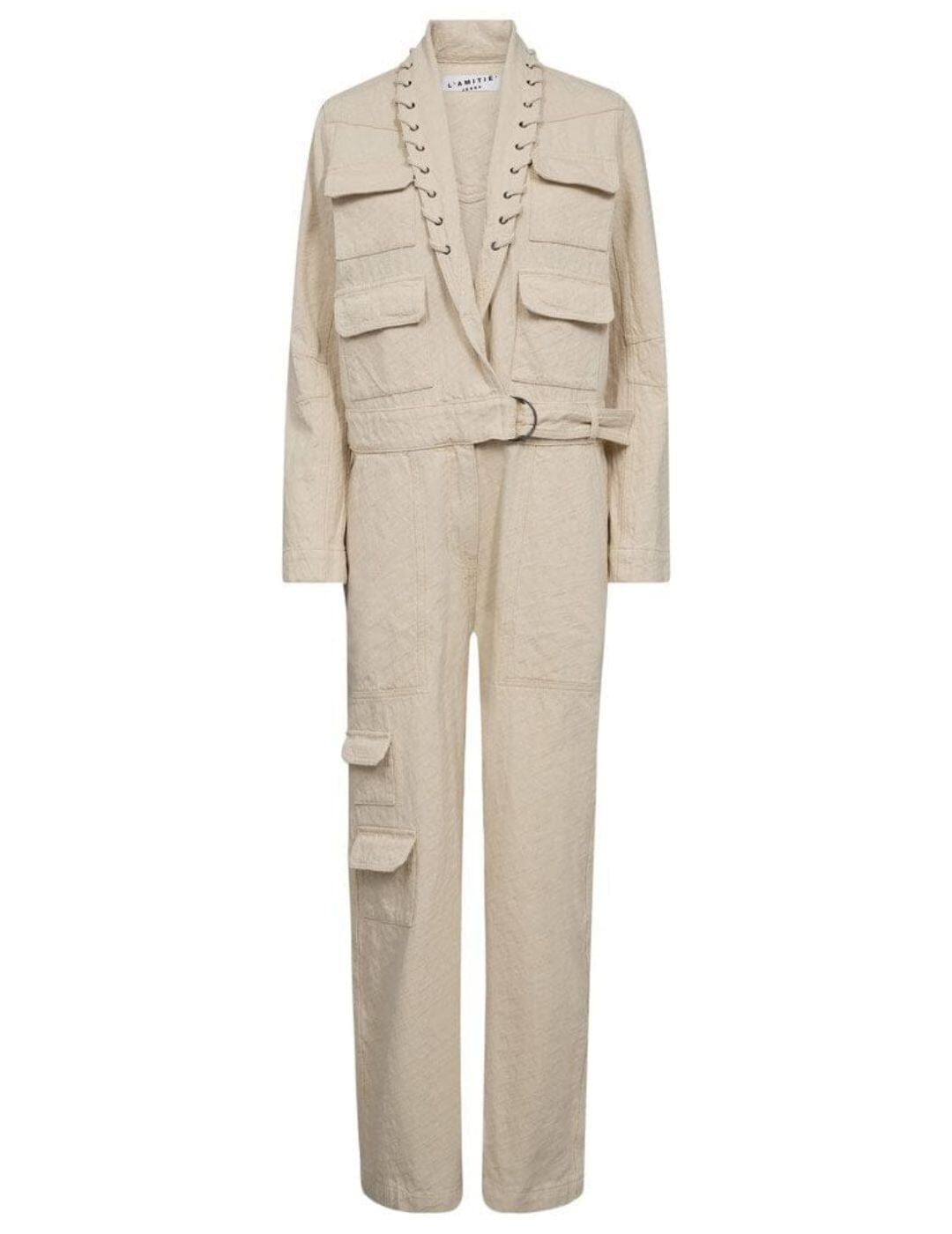 Haute L'Amitié - Pielle Structure Boiler Suit HL10483 - Pearl Jakker 