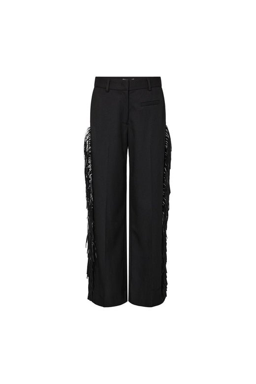 Haute L'Amitié - Premiere Fringe Plain Tall Pant HL10990 - Black
