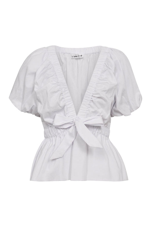 Haute L'Amitié - Puffy Butterfly Top HL10184 - White