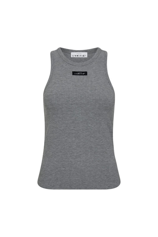 Haute L'Amitié - Rib Badge Tank HL10011 - Grey Melangé