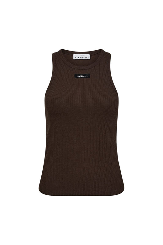 Haute L'Amitié - Rib Badge Tank HL10011 - Mocca