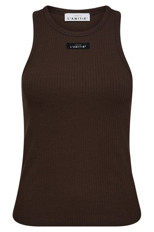 Haute L'Amitié - Rib Badge Tank HL10011 - Mocca