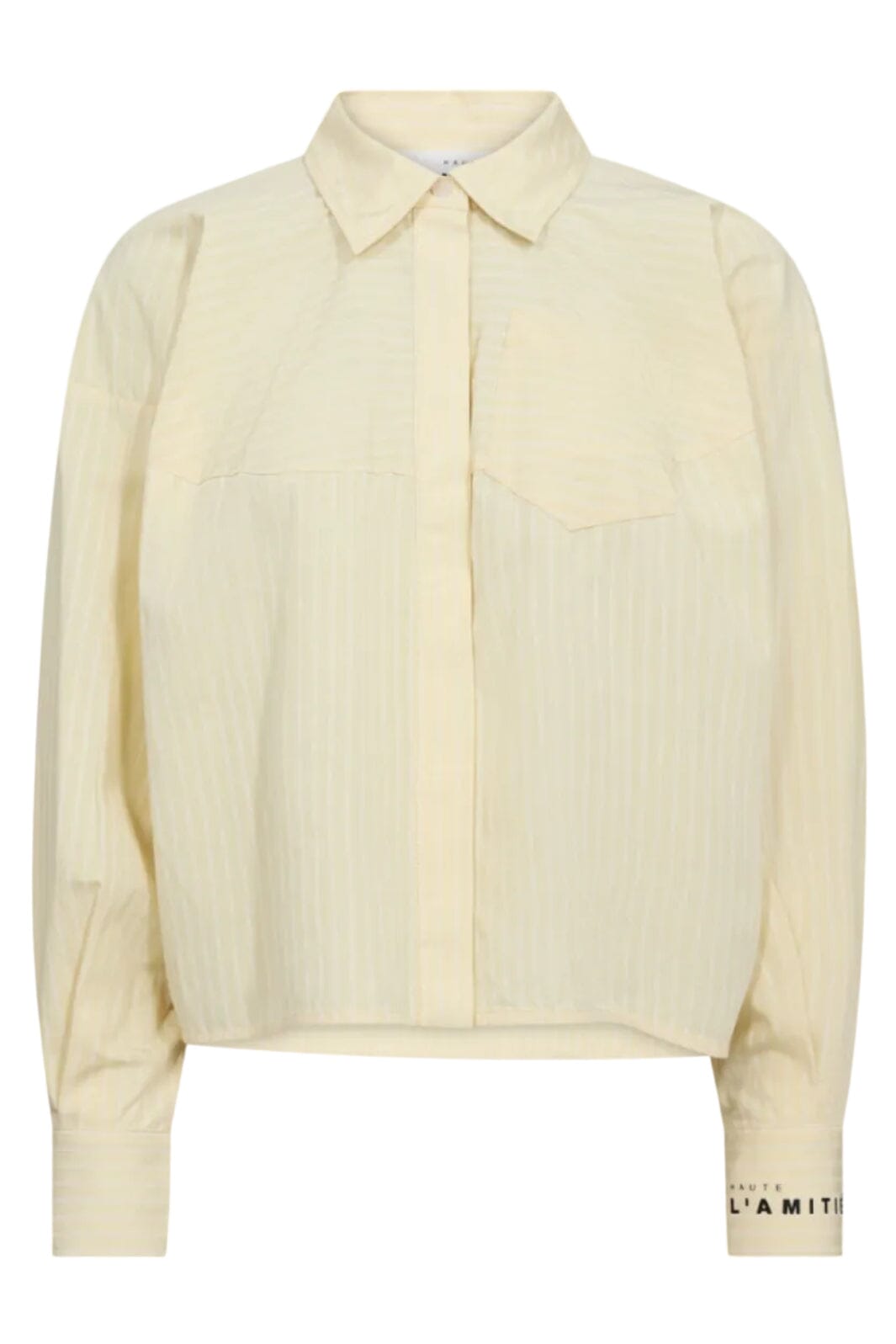 Haute L'Amitié - Sophie Yellow Stripe Shirt HL10751 - Pale Yellow Skjorter 