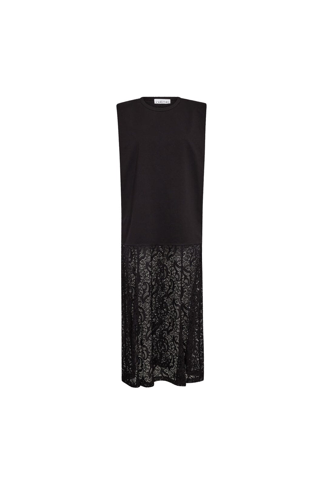 Haute L'Amitié - Summer Lace Tee Dress HL10535 - Black