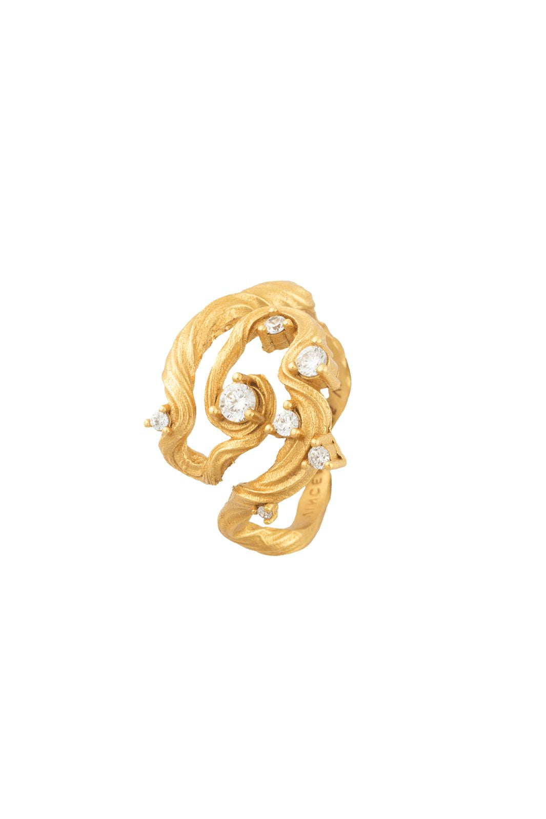 House Of Vincent - Aurum Roots Ring VJ251-URG - White - Gilded