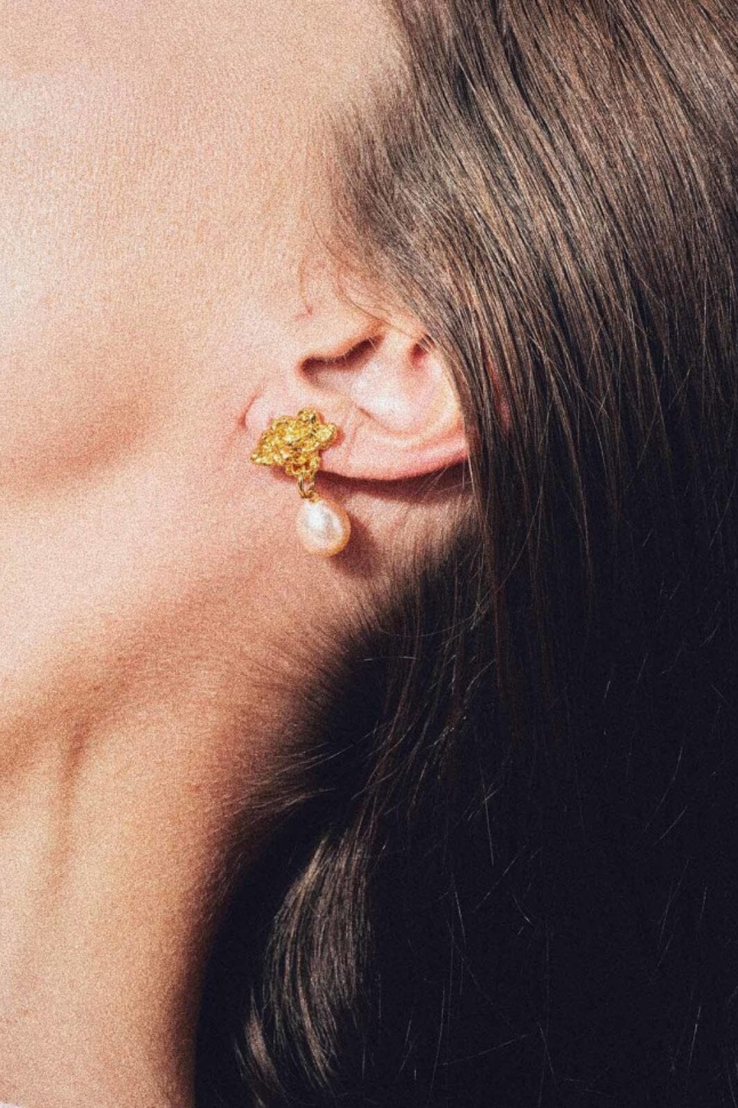 House Of Vincent - Hollow Cloud Earrings - Gilded