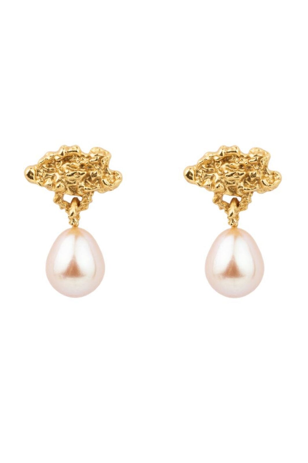 House Of Vincent - Hollow Cloud Earrings - Gilded