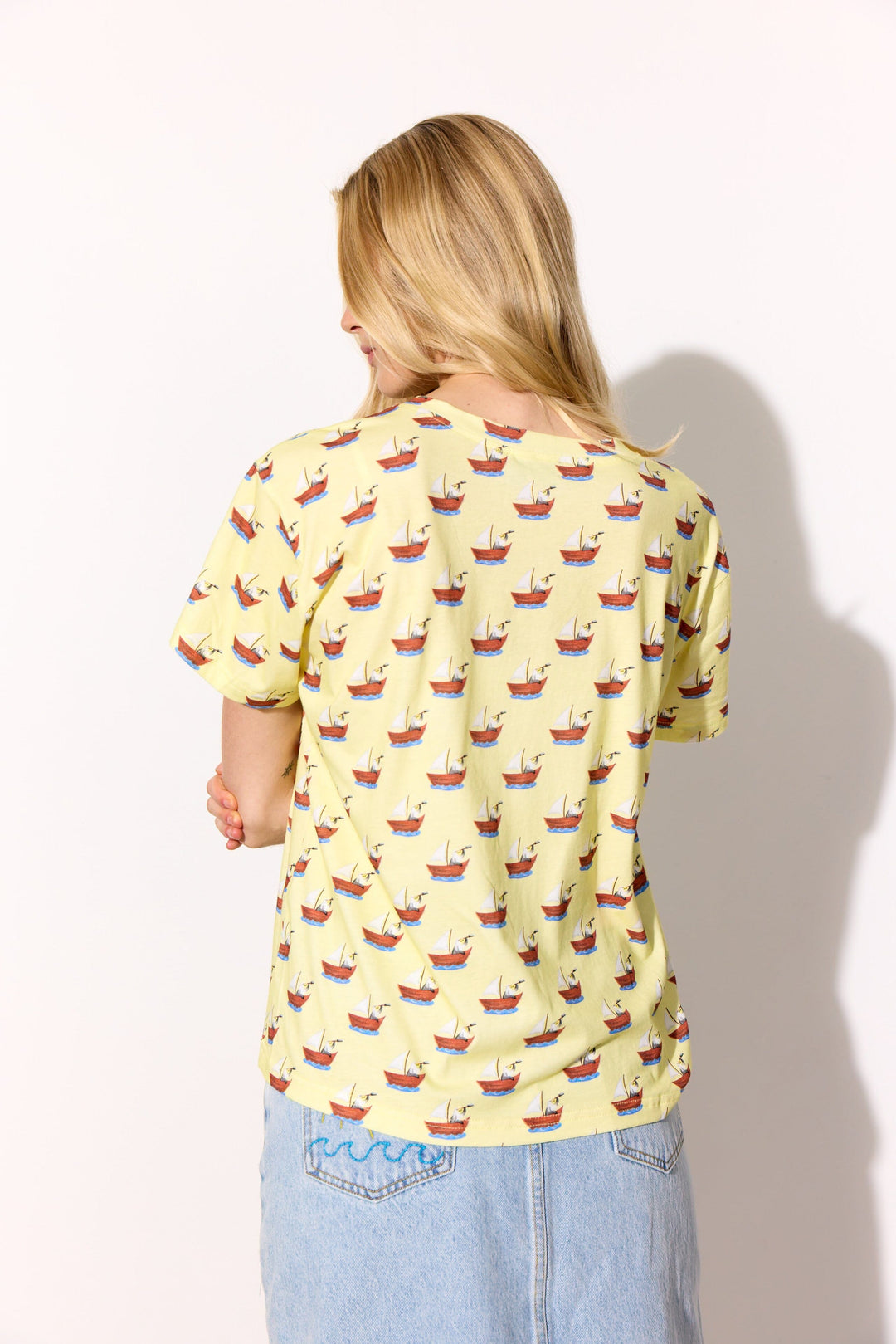 Hunkøn - Azura T-Shirt 26012 - Yellow Boat T-shirts 