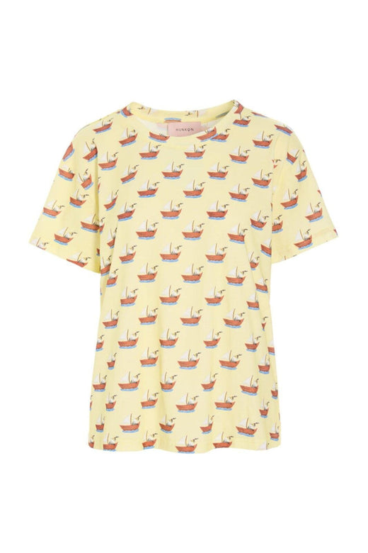 Hunkøn - Azura T-Shirt 26012 - Yellow Boat T-shirts 