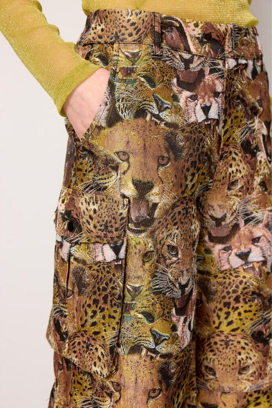Hunkøn - Carol Cargo Pants - Tiger Printed