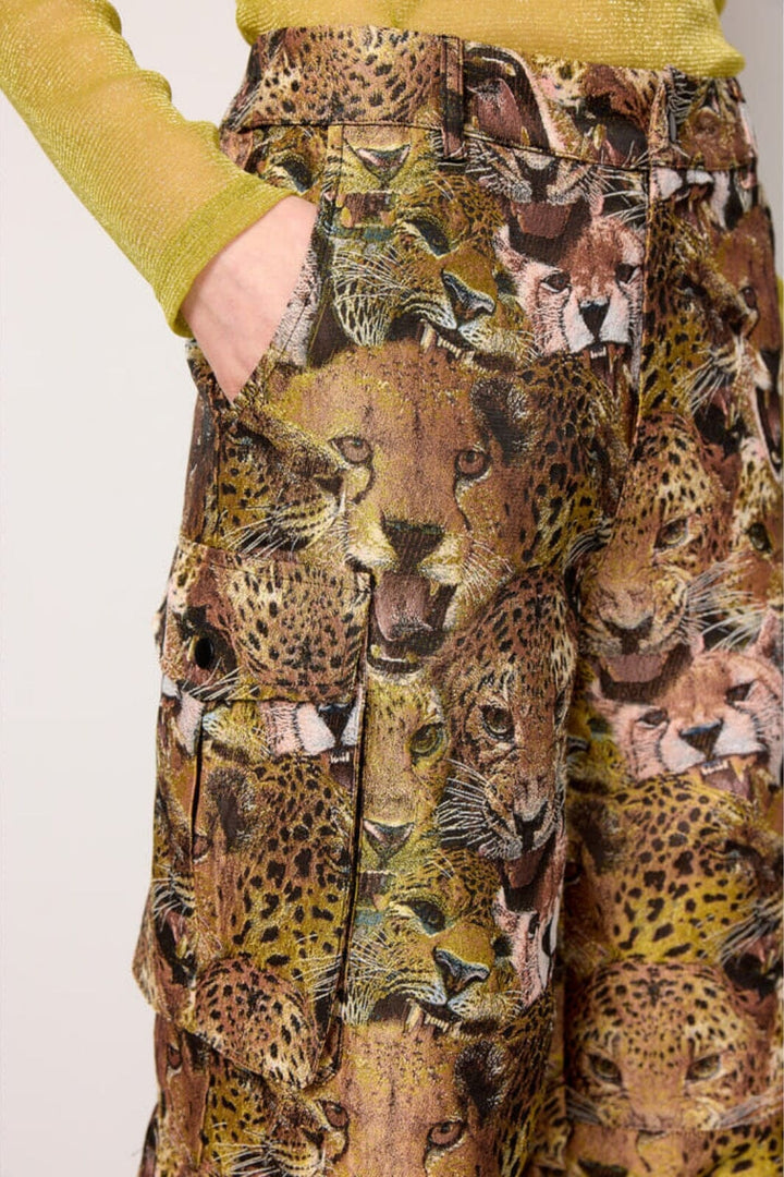Hunkøn - Carol Cargo Pants - Tiger Printed