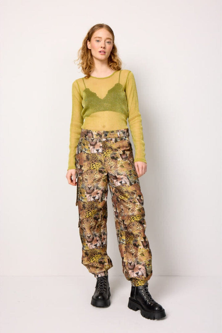 Hunkøn - Carol Cargo Pants - Tiger Printed