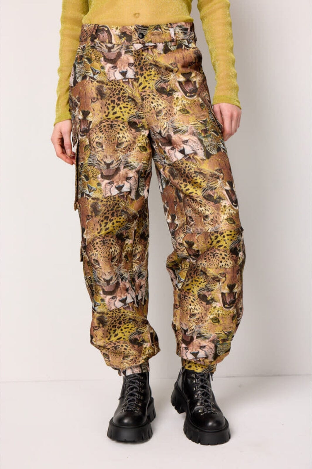 Hunkøn - Carol Cargo Pants - Tiger Printed