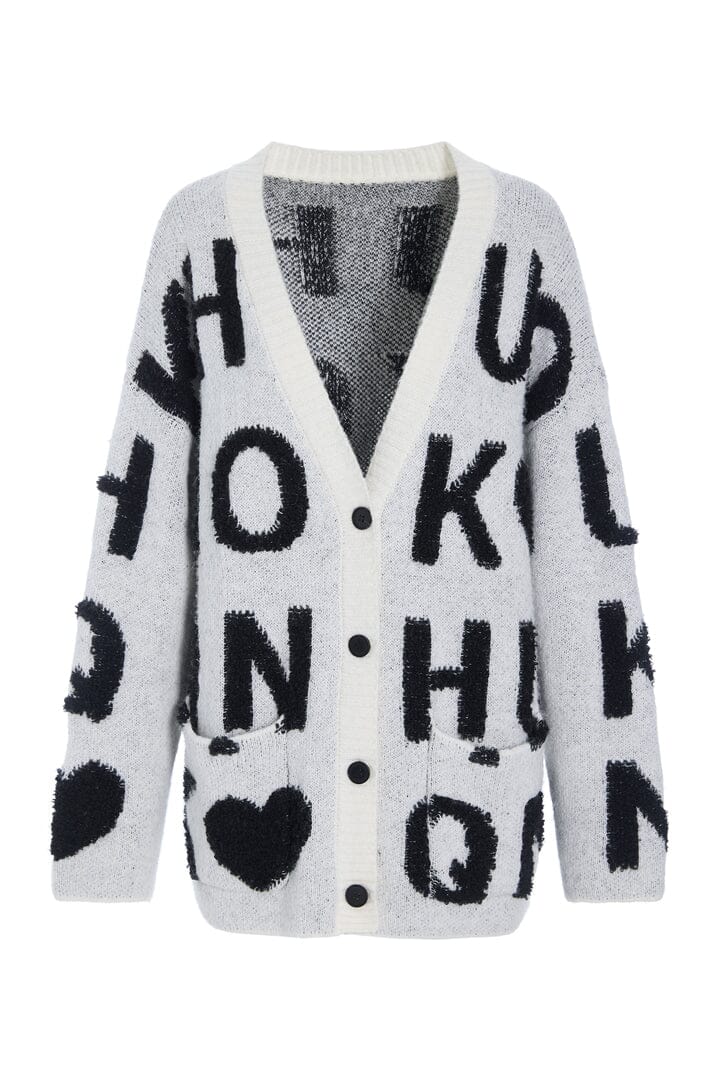 Hunkøn - Jenny Knit Cardigan 25681 - White