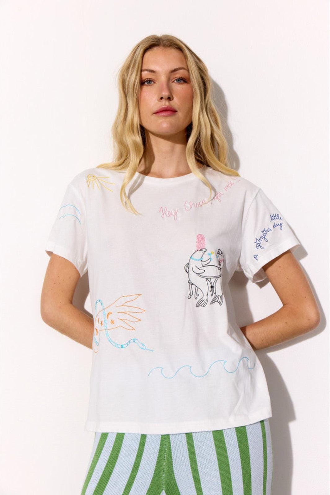 Hunkøn - Mavis T-Shirt 26010 - White T-shirts 