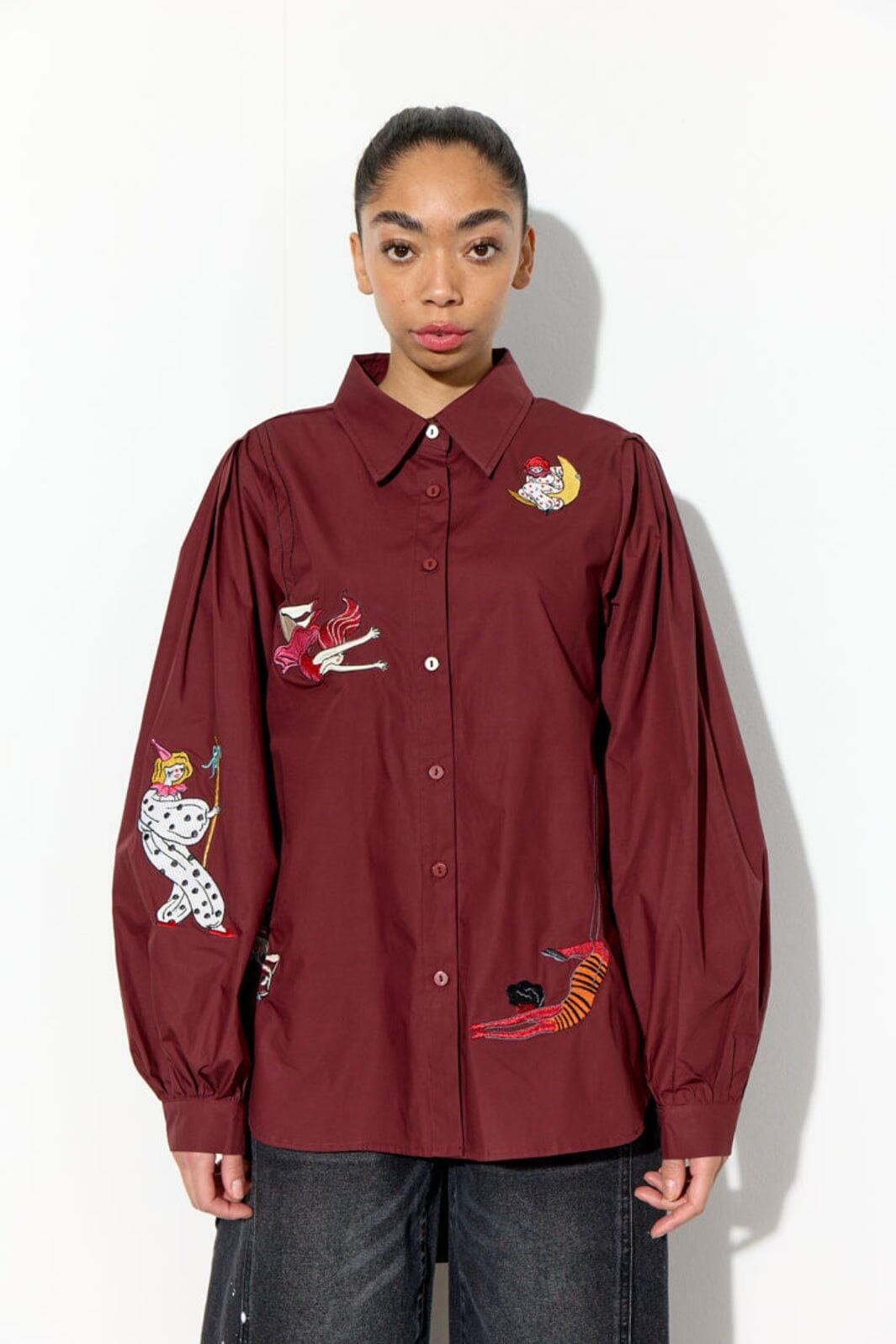 Hunkøn - Sasha Shirt 26515 - Oxblood Skjorter 