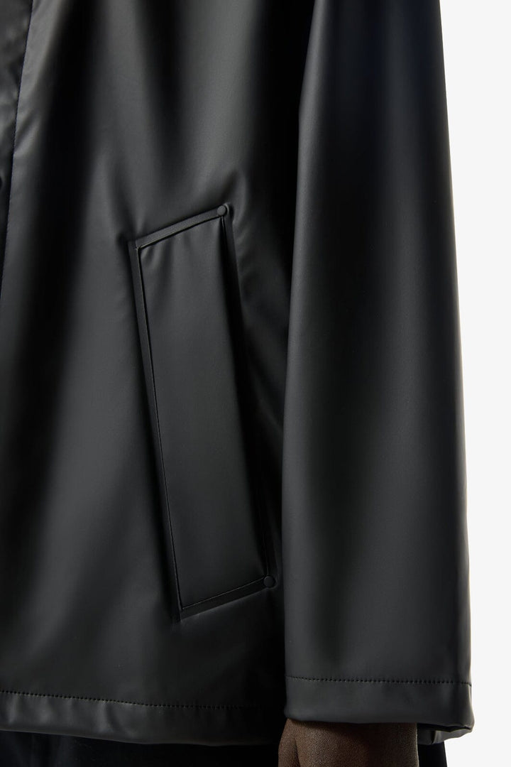 Hunter - Izzy Pu Hooded Jacket Haru0012251hb - Black Regnjakker 