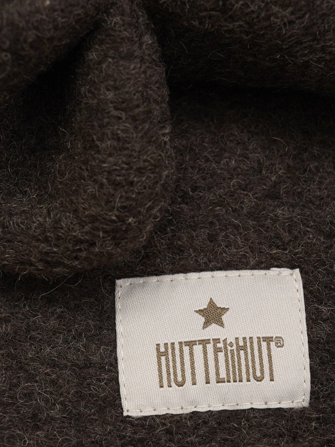 Huttelihut - Balaclava Ears Wool 460330 - 2503 Dark Brown Melange Elefanthuer 