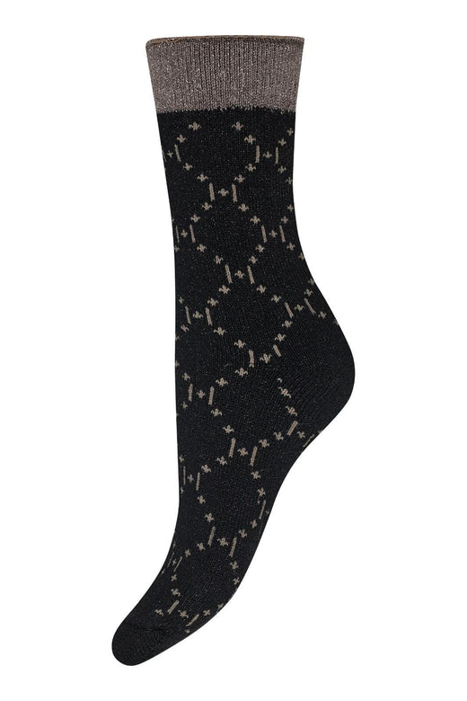 Hype The Detail - Cosy Socks Logo 37345-75 - 9001 - Black Strømper 