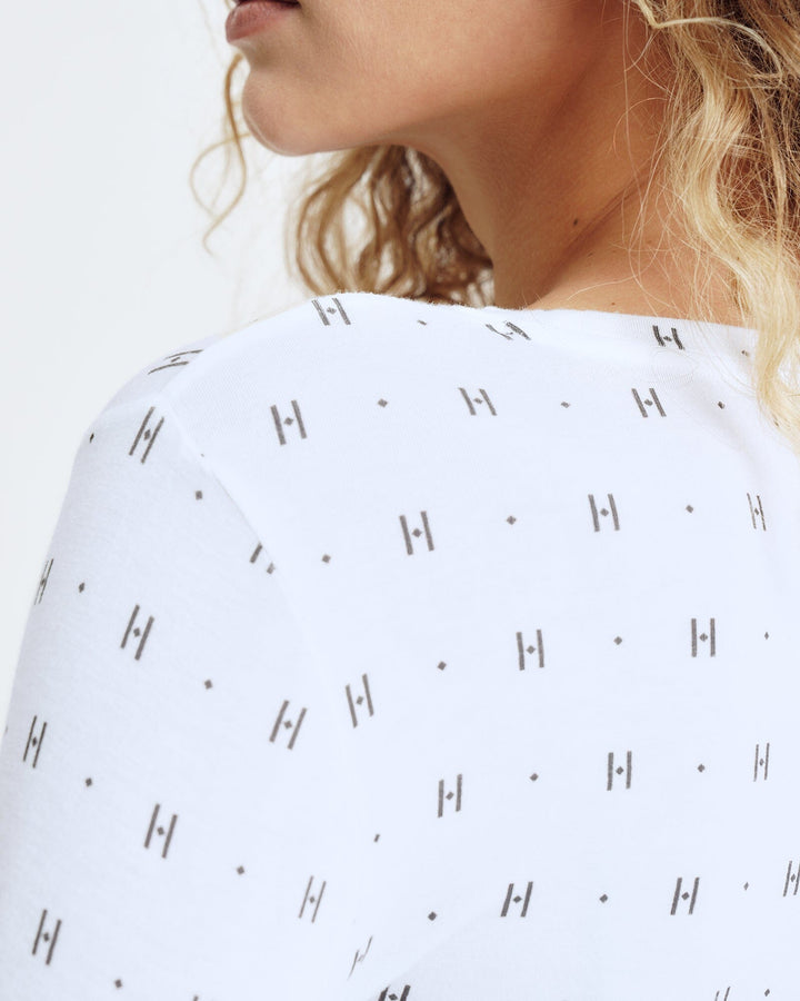 Hype The Detail - Htd Tee L/S Cashmere-Blend 650-14 - 1 - Hvid Bluser 