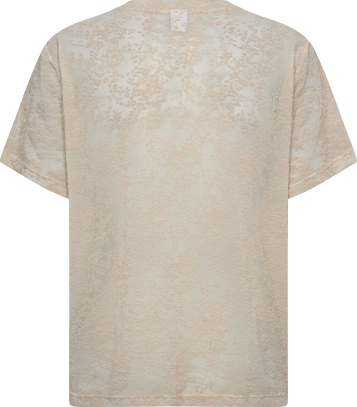 Hype The Detail - Lace Tee Oversiz 852-25 - 3 - Powder T-shirts 