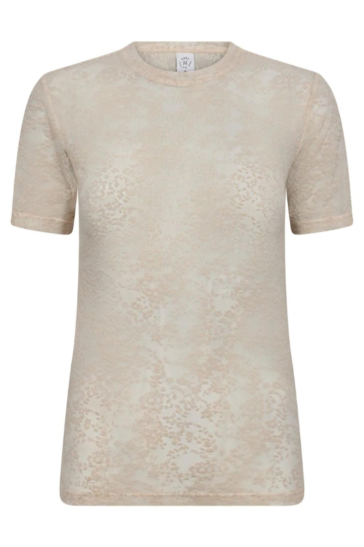 Hype The Detail - Lace Tee, Slim 852-2 - 3 - Powder T-shirts 