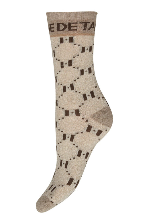 Hype The Detail - Sock W/Lurex 21563-75 - 1103 - Beige Strømper 