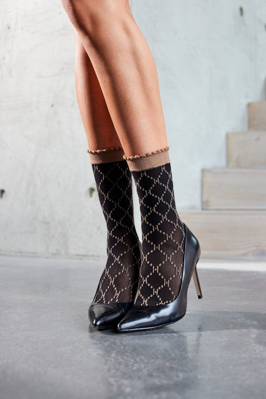 Hype The Detail - Socks Logo 25App - 4352 Brun Strømper 