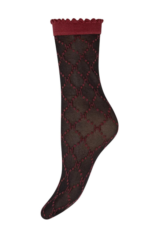 Hype The Detail - Socks Logo 25Den 21113-7501 - 317 - Rød Strømper 