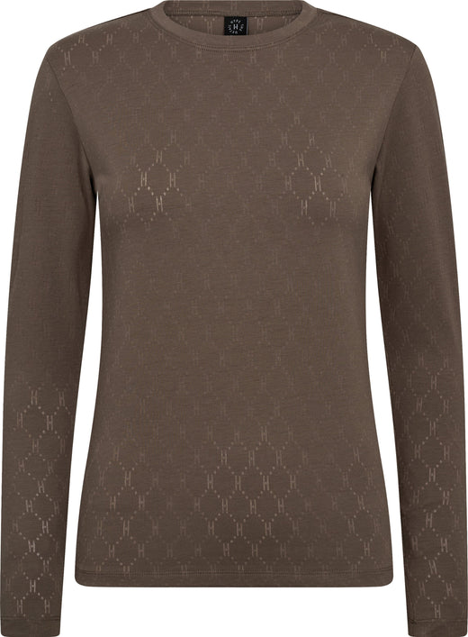 Hype The Detail - Tee L/S, Cotton 600-14 - 2 - Brun Toppe 