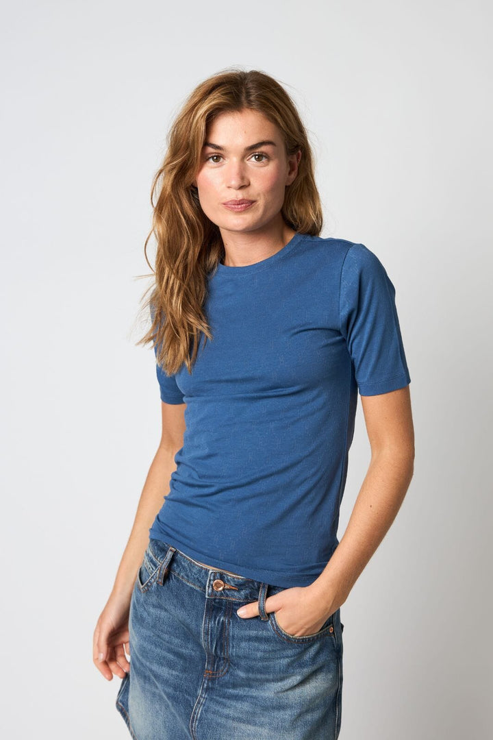 Hype The Detail - Tee S/S, Cotton 600-2 - 48 - Blå T-shirts 