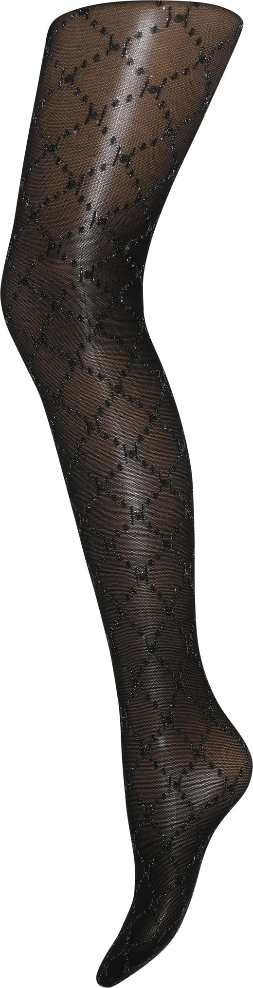 Hype The Detail - Tight Logo Glitter - Grey Strømpebukser 