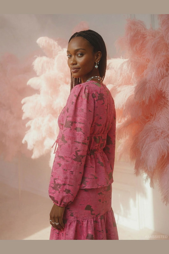 Hypedrop - Hdbriar Ls Tie Shirt 32000618 - 5153028 - Fandango Pink